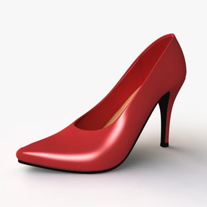 3dsmax heel shoes female