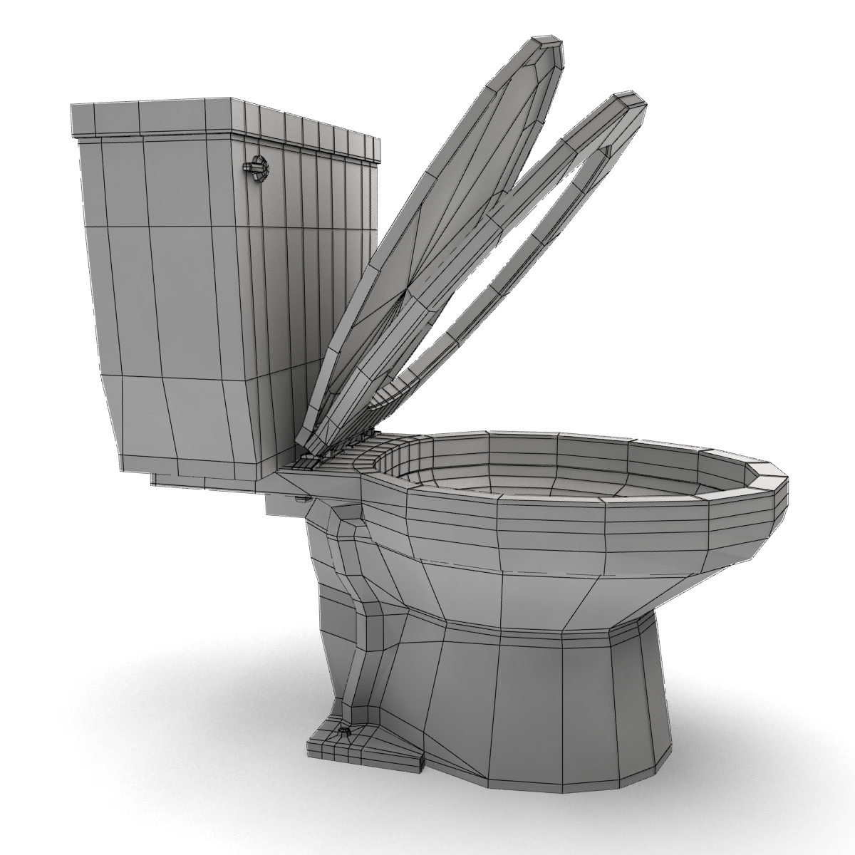 toilet realistic 3d model