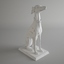 dog statue 3d model
