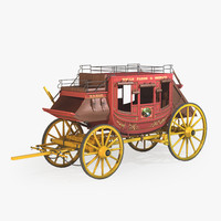 stagecoach coach 3d model