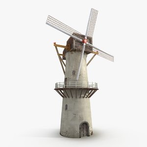3d model wind windmill