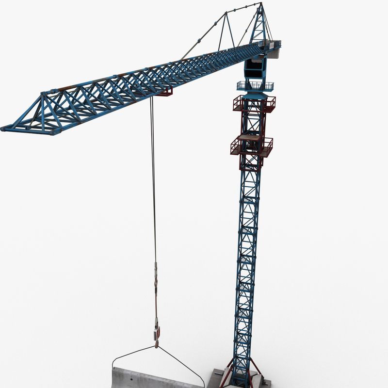 3d tower crane