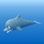 3d model cartoon dolphin