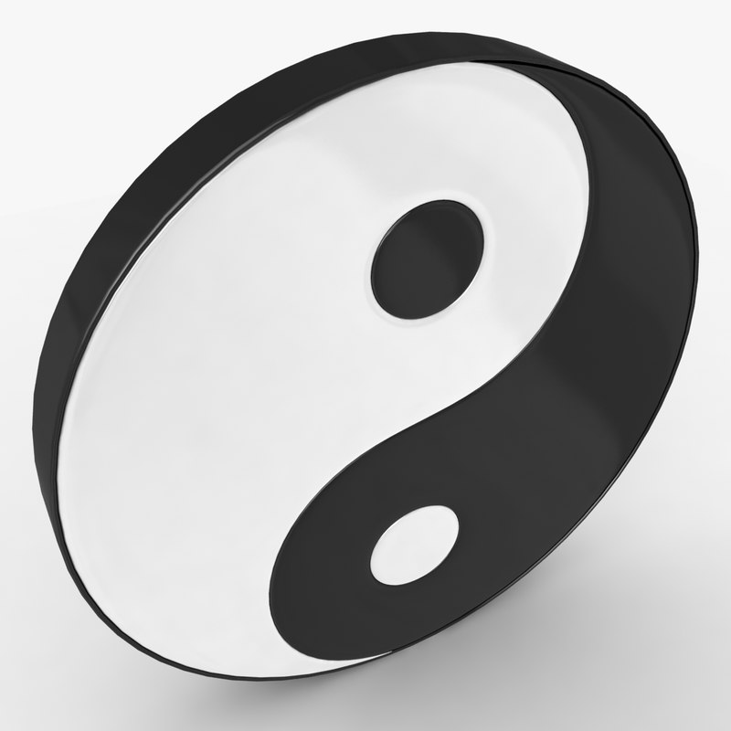  3d  yin  yang 