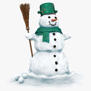3ds snowman snow man