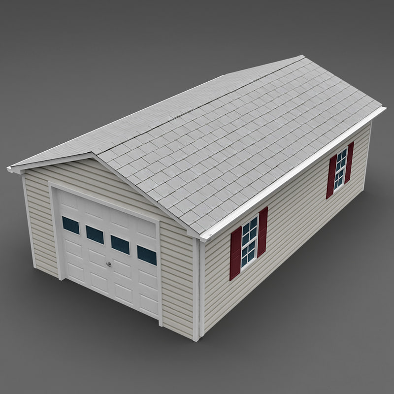 3d garage v4 model