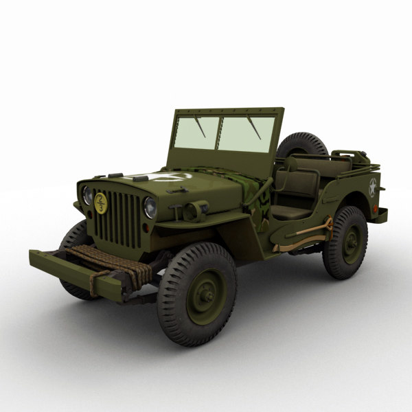 3d jeep willys model