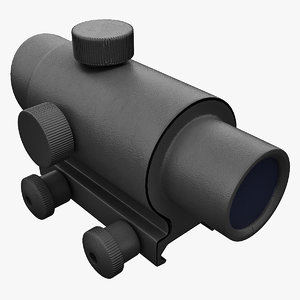 3d optical gunsight acog model