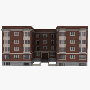 apartment building 3d model