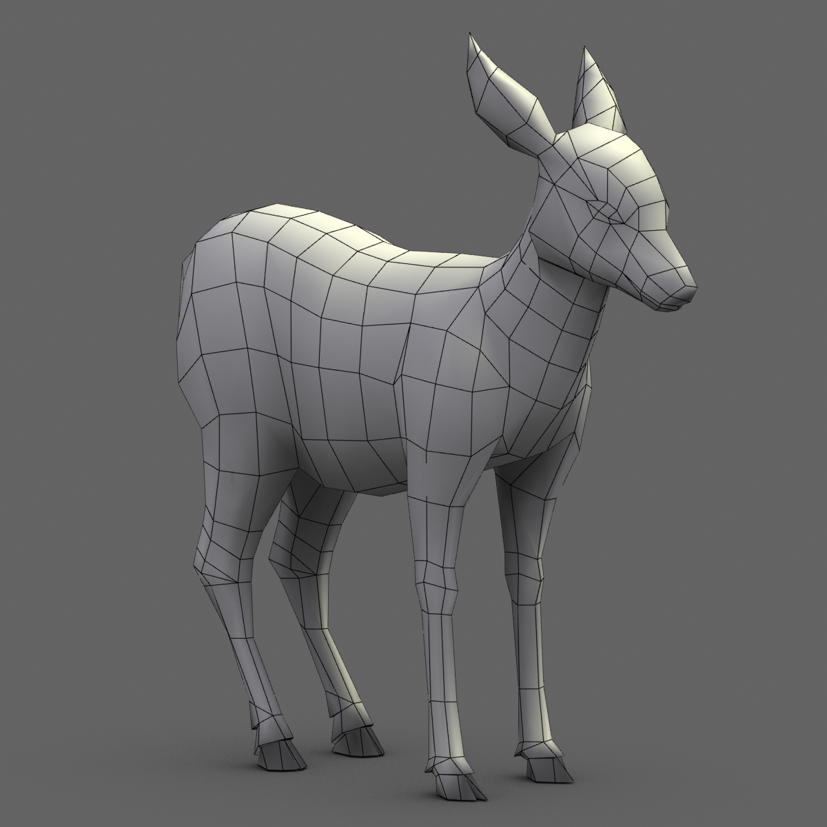 实时纹理鹿小鹿3d模型