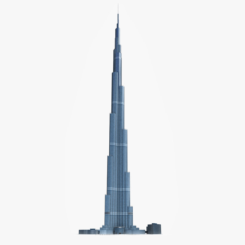 3d dubai tower skyscraper model