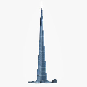 3d dubai tower skyscraper model