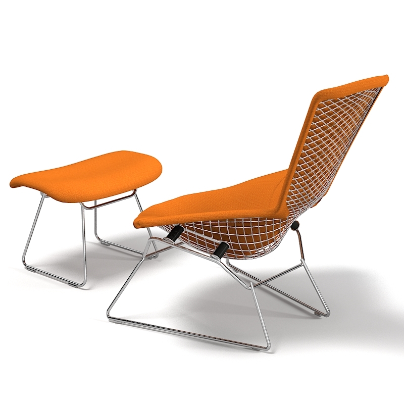 knoll bertoia lounge chair 3d model