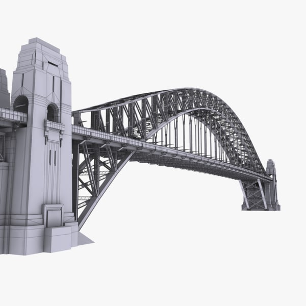 sydney harbour bridge 3d model