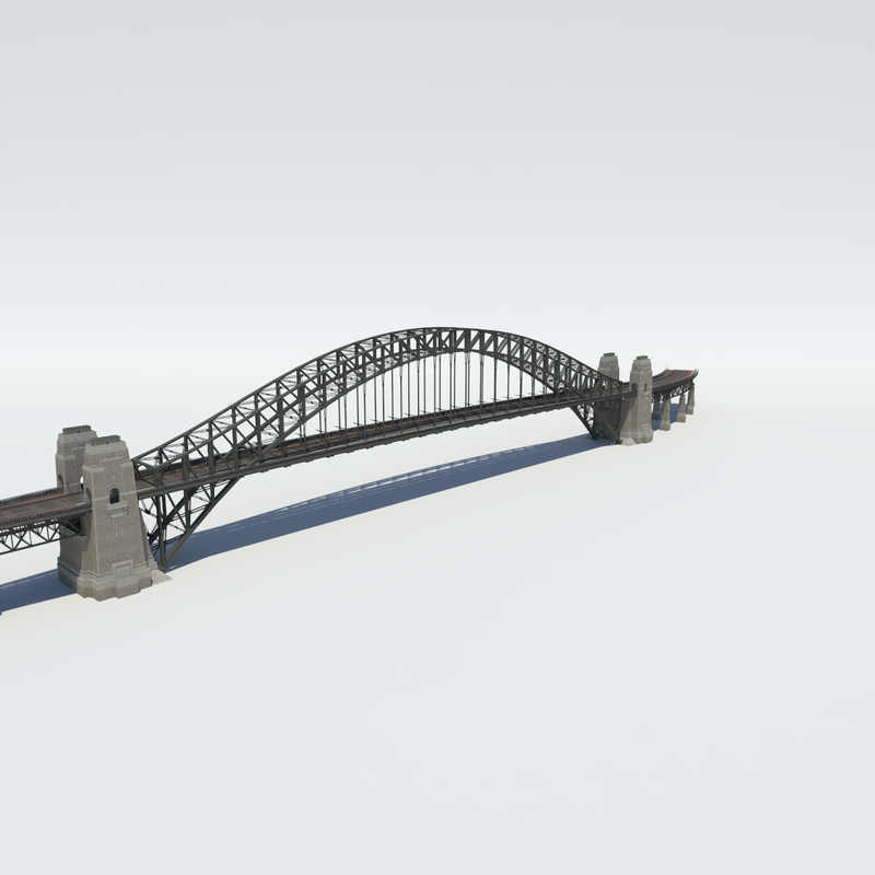 sydney harbour bridge 3d model