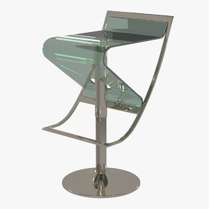 modern bar stool - 3d model
