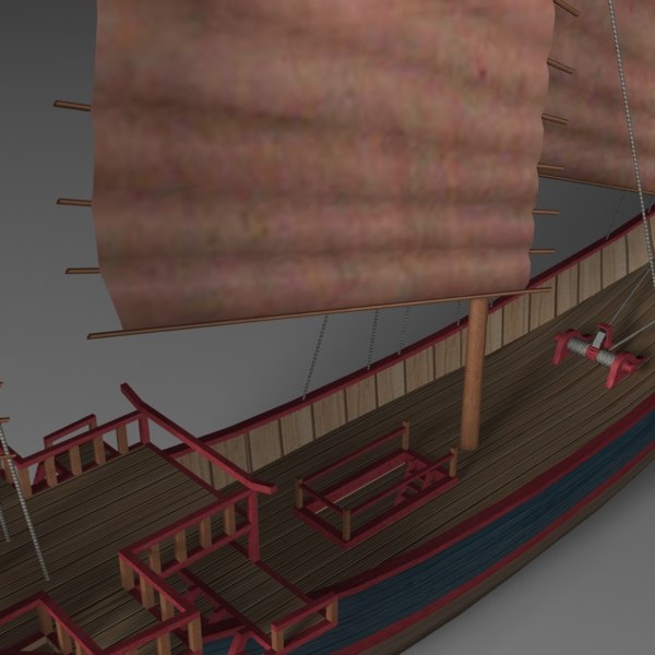 chinese junk 3d model