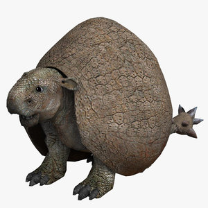 doedicurus prehistoric 3d obj