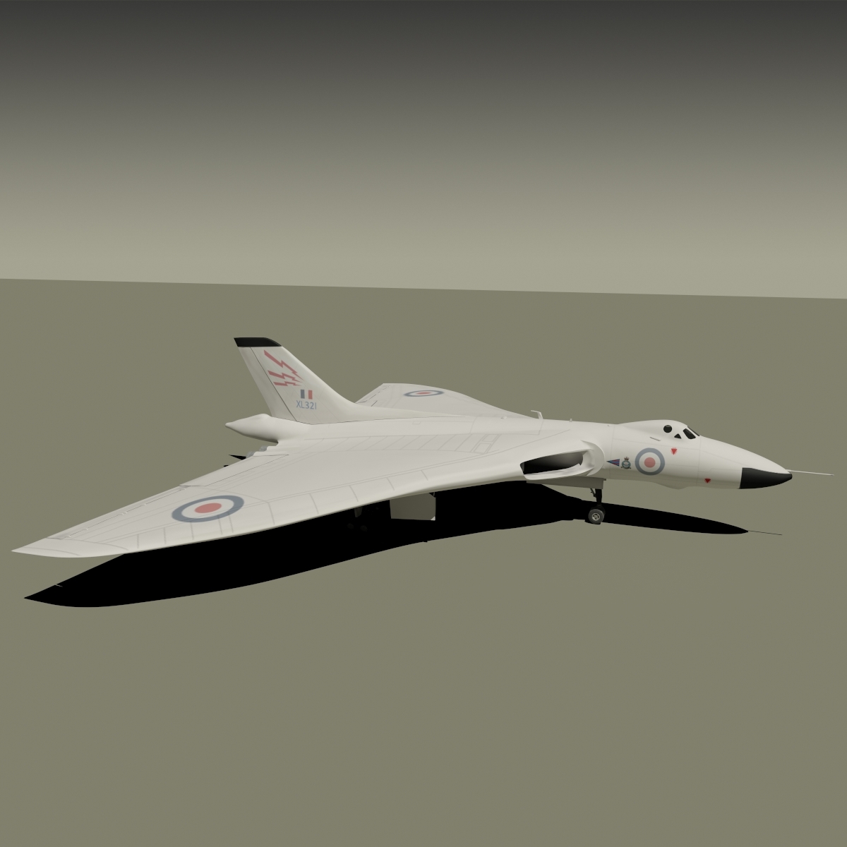 avro vulcan bomber 3d max