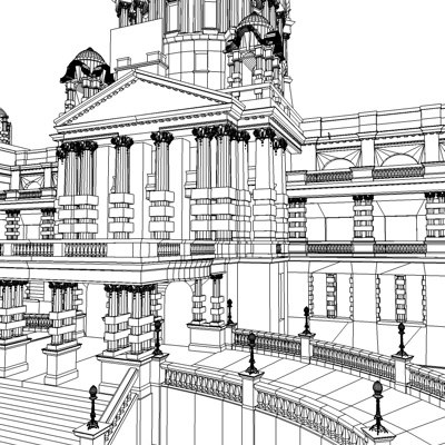 durban city hall 3d model