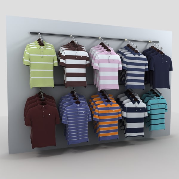 polo shirts display