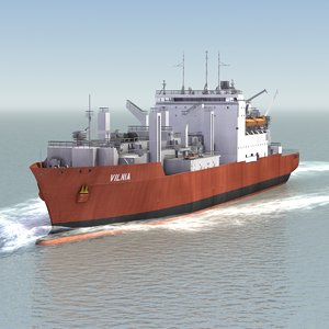 dry cargo container ship 3ds