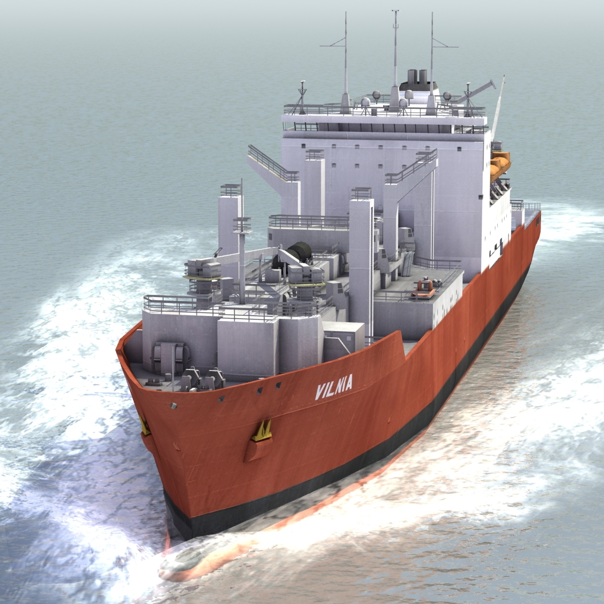 dry cargo container ship 3ds