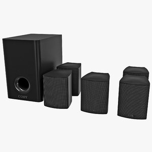 3d model of home theater coby 3