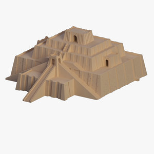 sumerian pyramid ancient 3d lwo