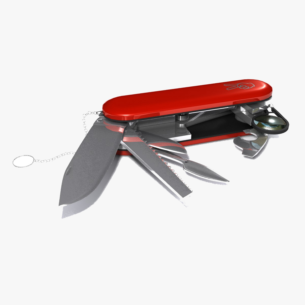 3d model swiss army knife tool