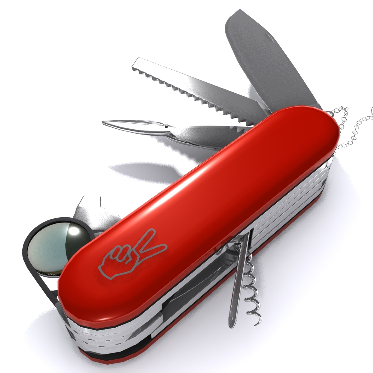 3d model swiss army knife tool