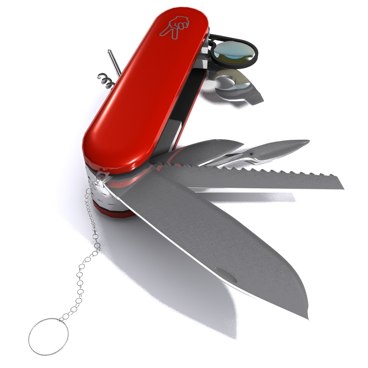 3d model swiss army knife tool