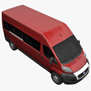 3d model fiat ducato minibus