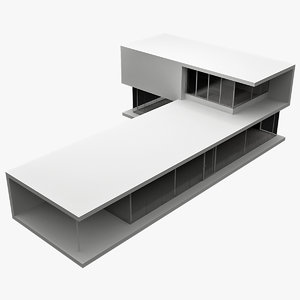 realistic modern house 1 3d model