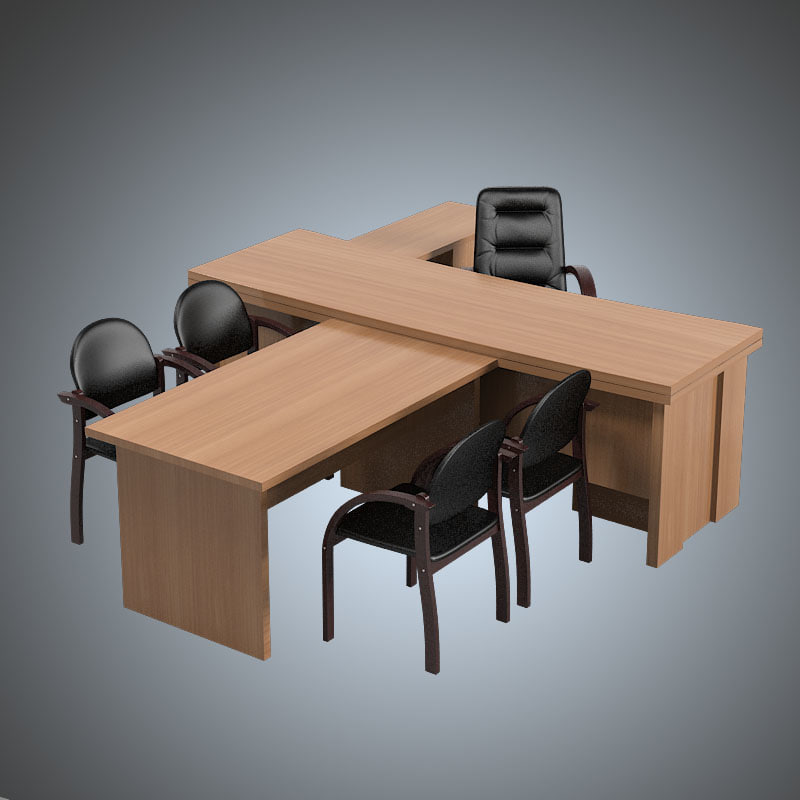 office furniture set 3d max