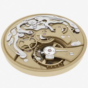 watch mechanism 3d model