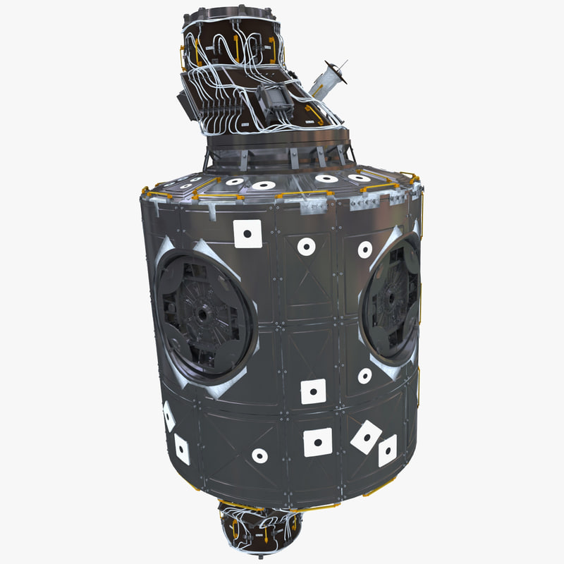 3d model of international space station unity