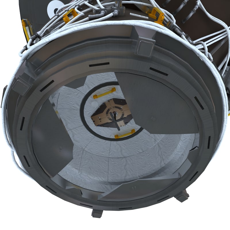 3d model of international space station unity