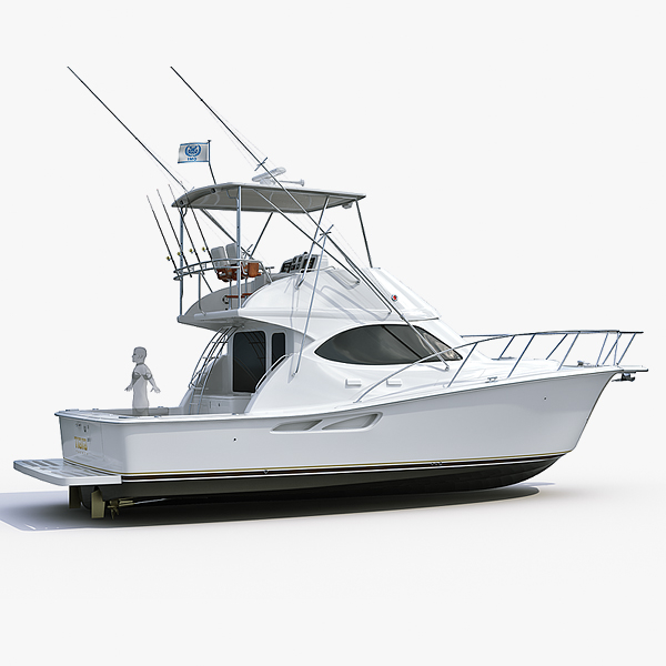 Sport Fishing Boat 3D Models for Download TurboSquid