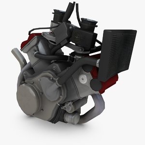 engine dorsoduro supermoto 3d model