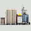 modular city buildings hd 3d max