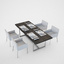 modern table set 3d model