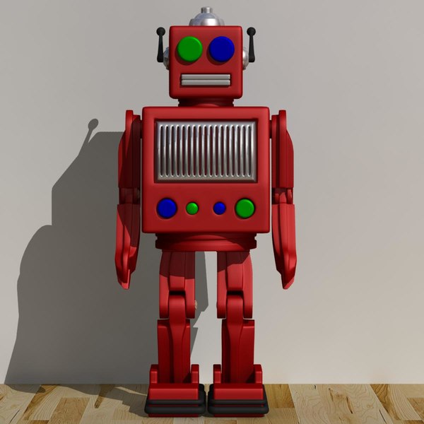 3ds Max Robot Toy Vintage