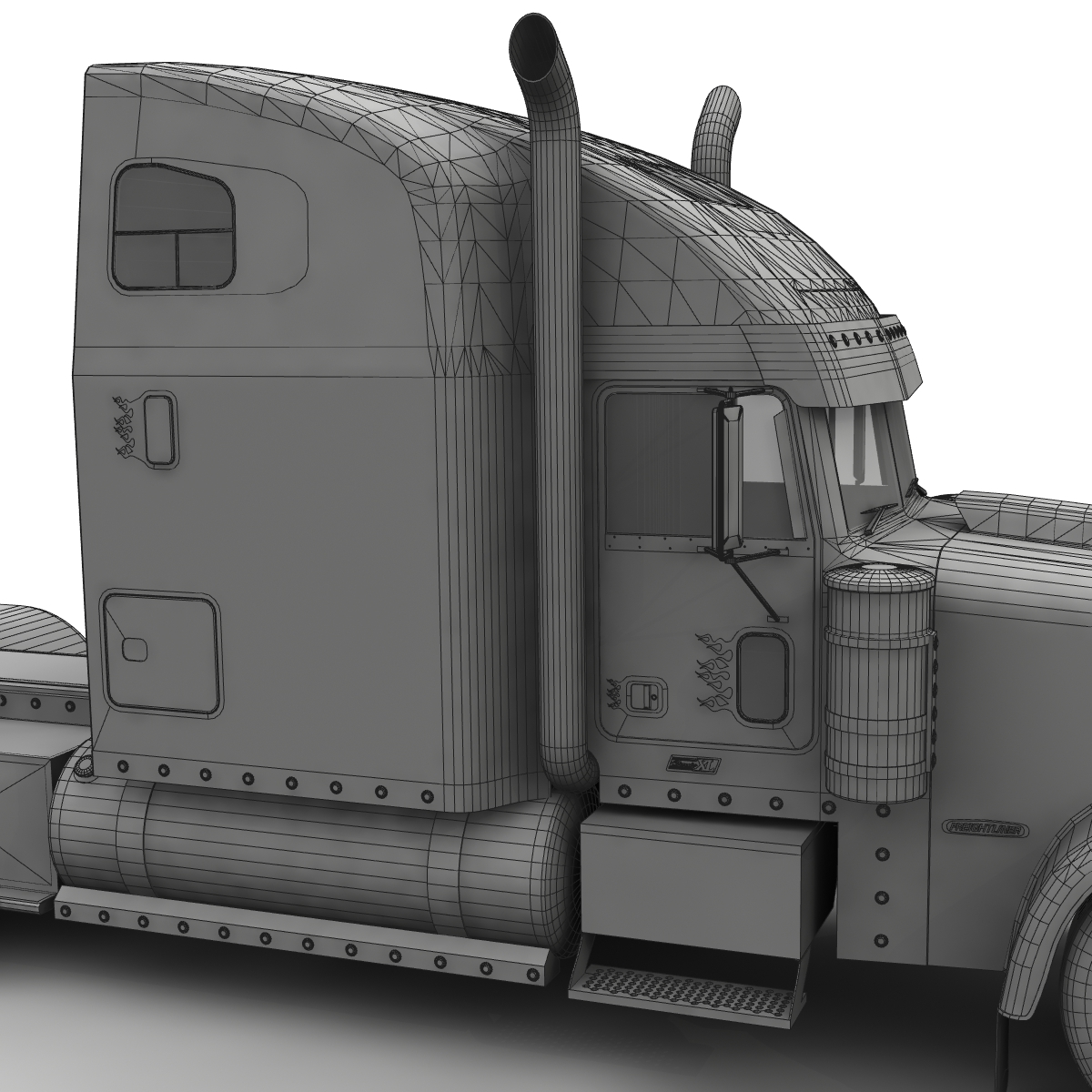 3d freightliner classic xl model