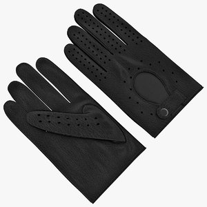 3ds max horse racing gloves black
