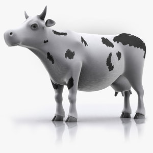3d cow animation
