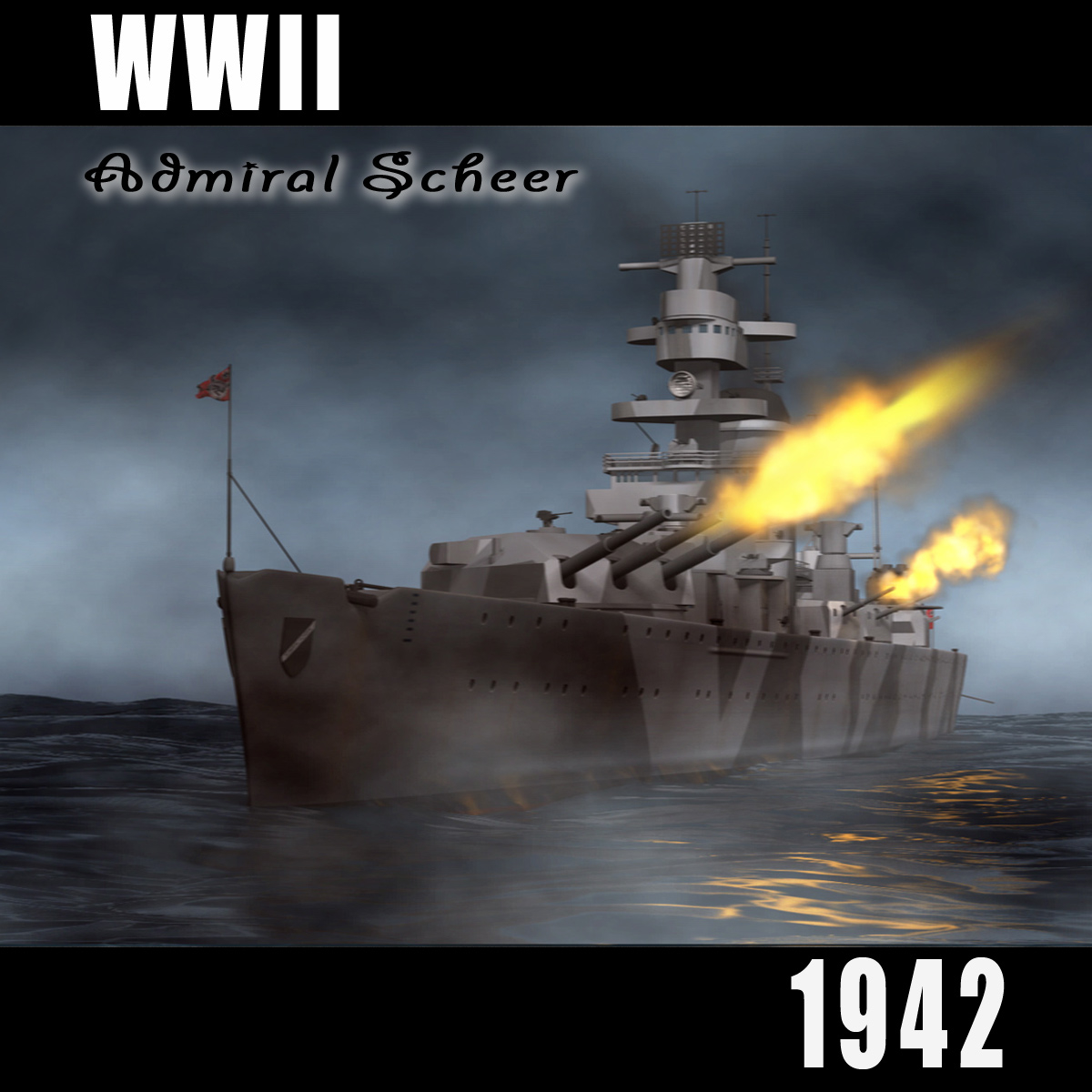 c4d german battleship admiral scheer