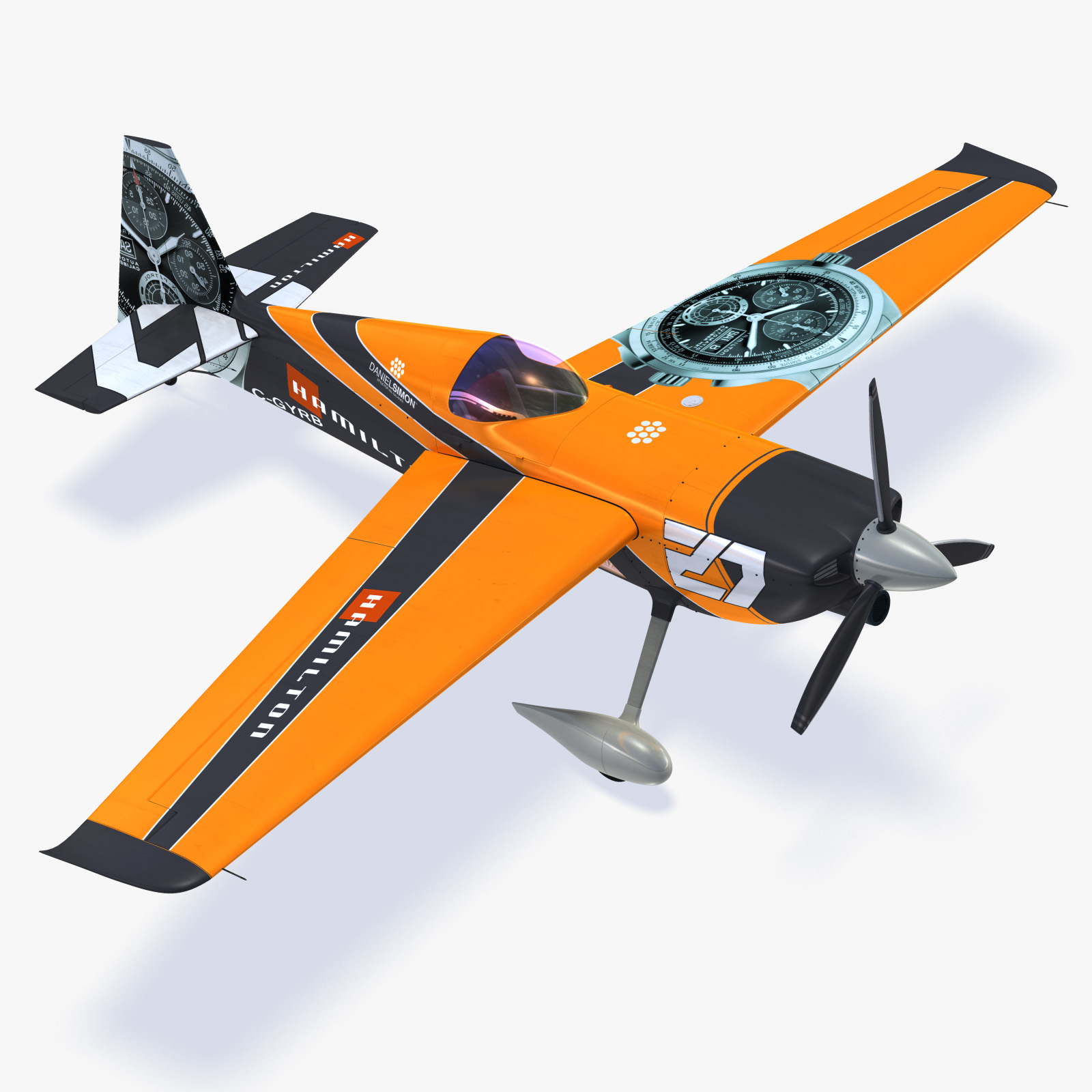 zivko edge 540特技飞机3d模型