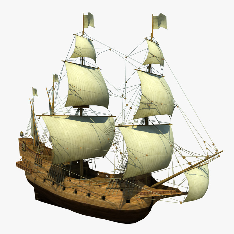 ready galeon 3d model