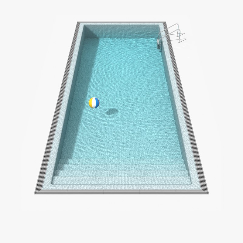3d swimming pool model
